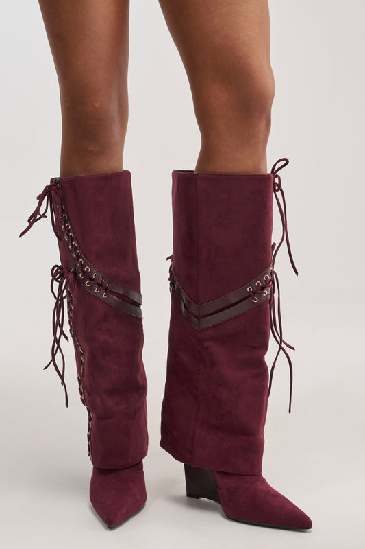 « Cassis » — Bottes compensées, Prune