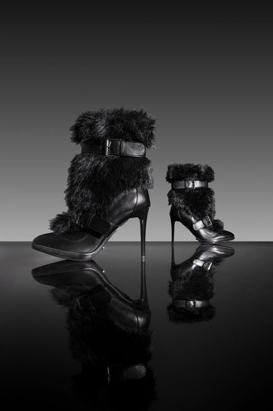 « Nocturne » — Bottes à talon stiletto, Noir