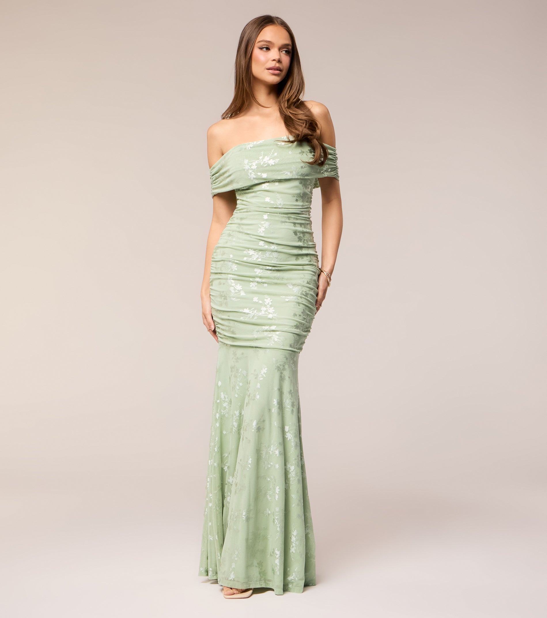 « Ciel Romantique » — Robe Longue Sirène en Dentelle, Bleu Ciel