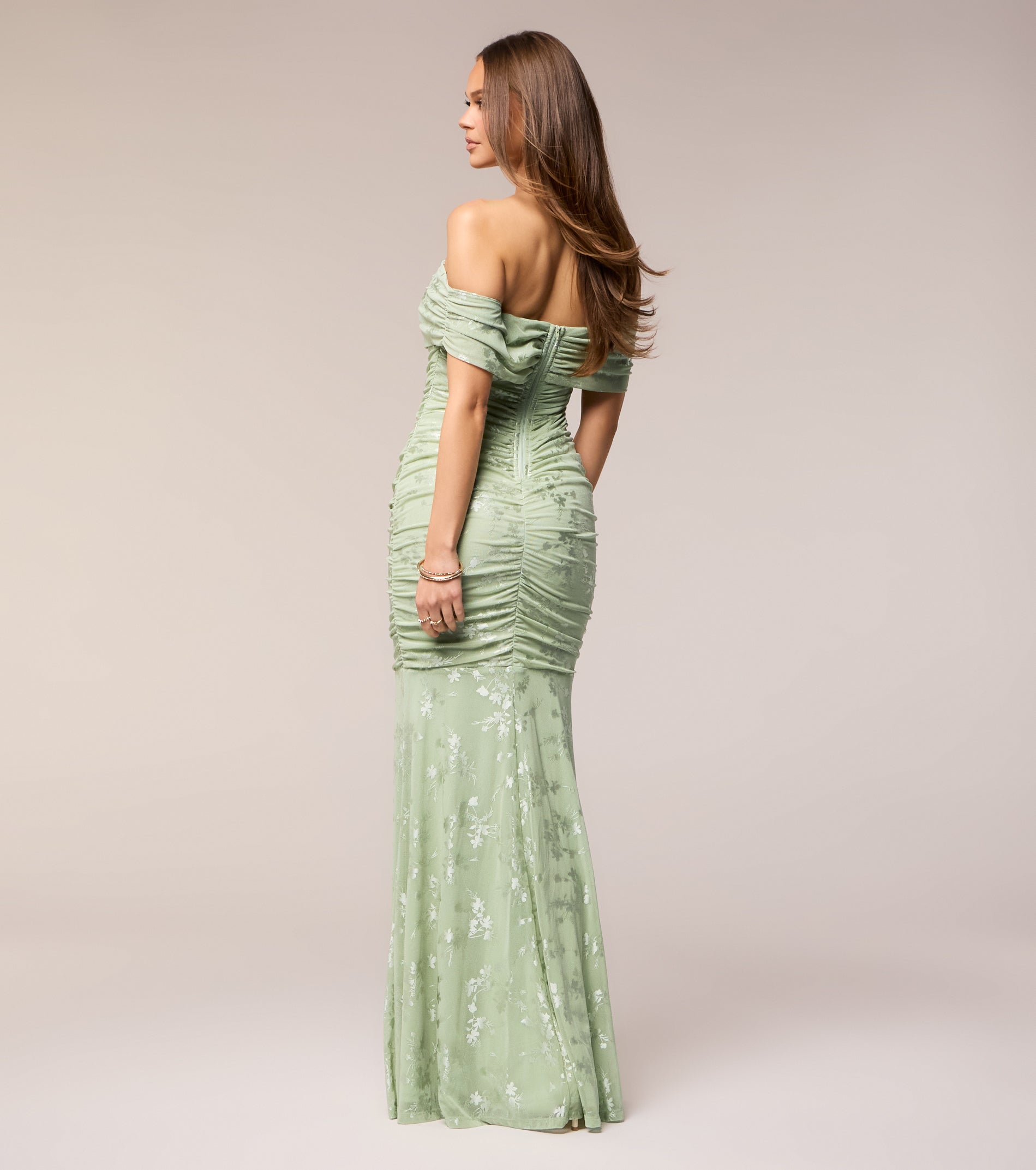 « Ciel Romantique » — Robe Longue Sirène en Dentelle, Bleu Ciel