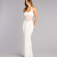« Sirène Céleste » — Robe Longue Sirène, Blanc