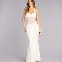 « Sirène Céleste » — Robe Longue Sirène, Blanc