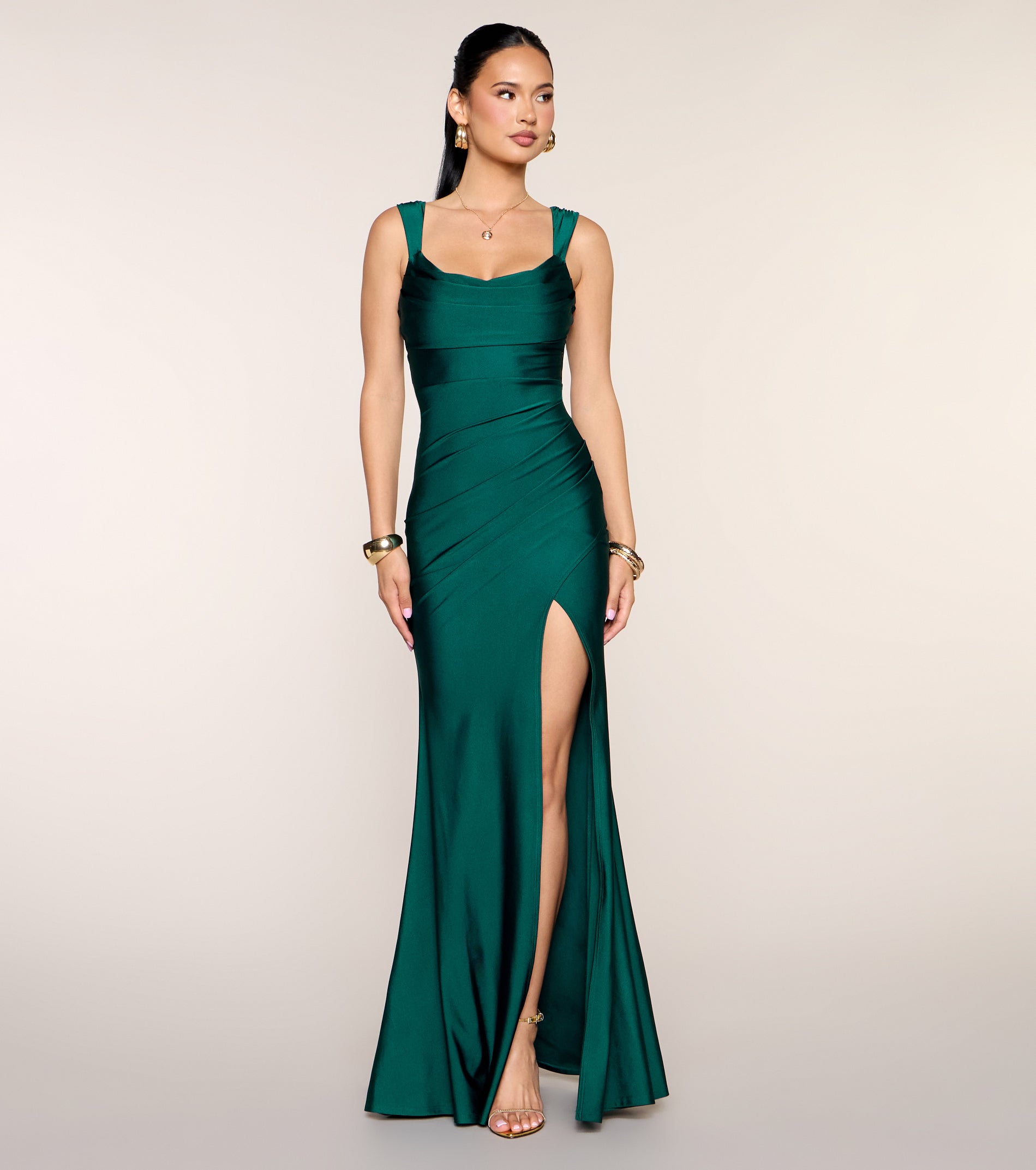 « Nuit Émeraude » — Robe Longue Sirène, Vert