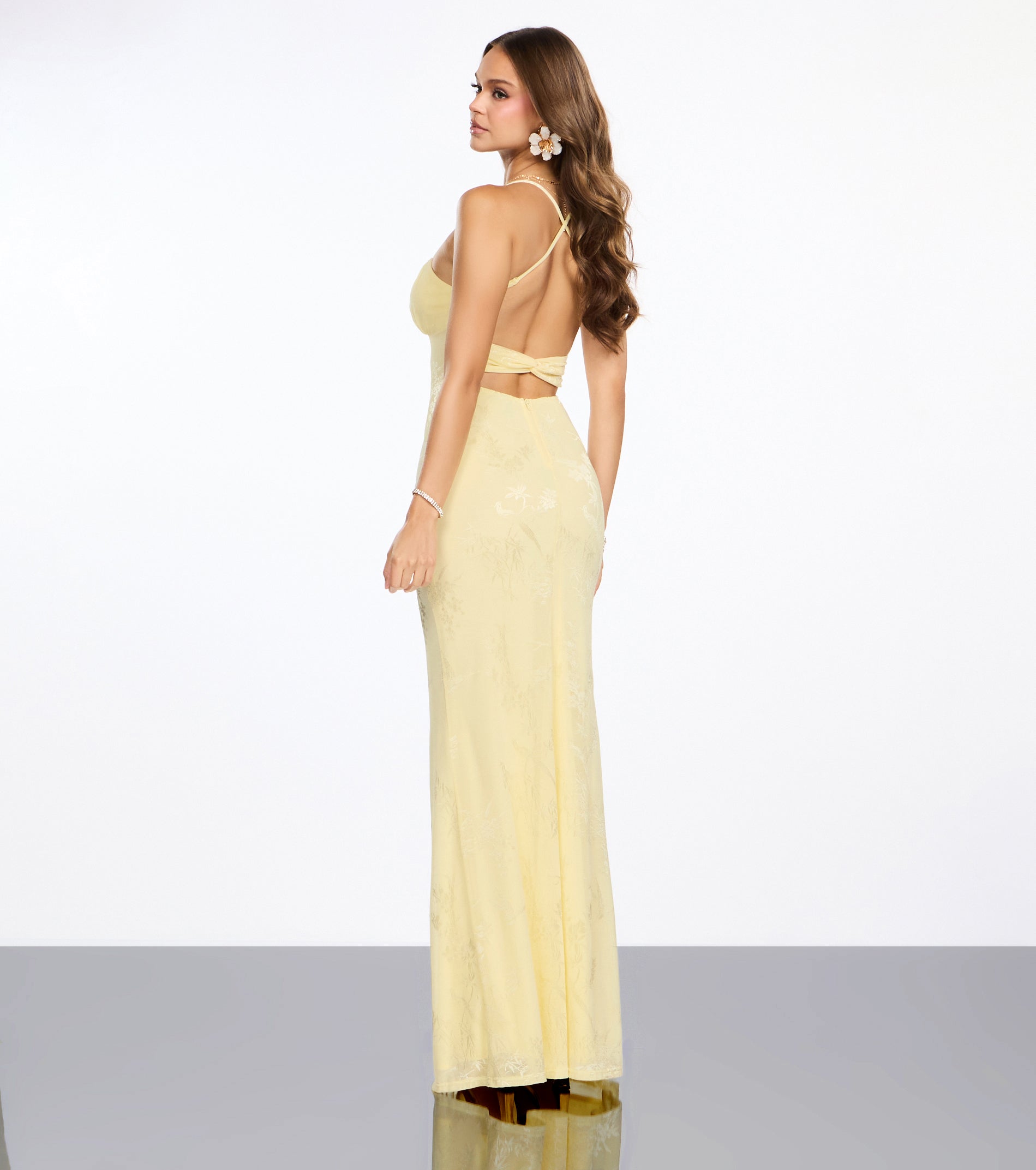 « Ondée Majestueuse » — Robe Longue Sirène, Bleu