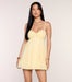 « Charme Léger » — Robe Mini Babydoll, Marron