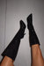 « Nuit Scintillante » — Bottes Hautes à Strass, Noir