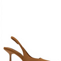 « Cariatide » — Escarpins Slingback, Caramel