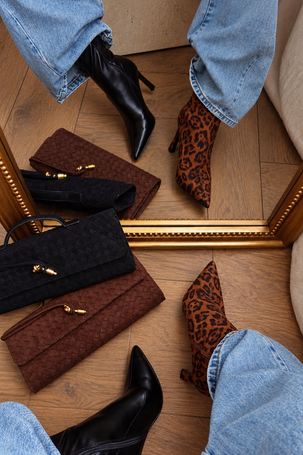 «Allure fauve» — bottines à talon aiguille, léopard