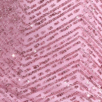 « Étoile Filante » — Robe Longue Strassée Col Cache-Cœur, Rose