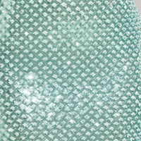« Cascade » — Robe Longue Brodée Cache-Cœur, Bleu Aqua