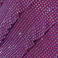 « Dulce » — Robe Longue Corset à Volants Scintillants, Prune