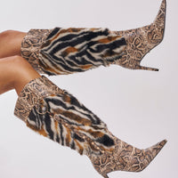 « Lierre » — Bottes à talon stiletto, Multicolore