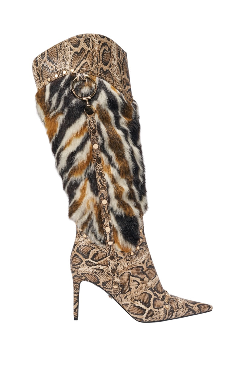 « Lierre » — Bottes à talon stiletto, Multicolore