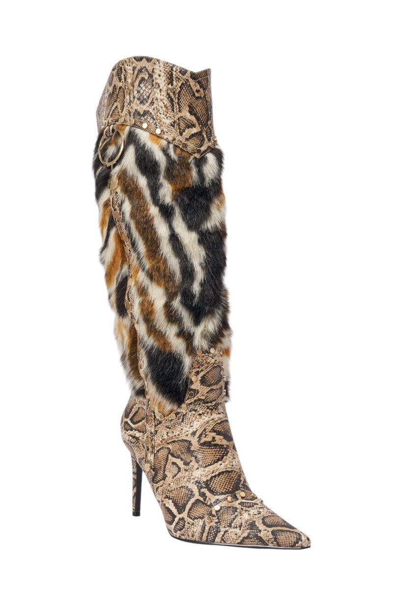 « Lierre » — Bottes à talon stiletto, Multicolore