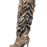 « Lierre » — Bottes à talon stiletto, Multicolore