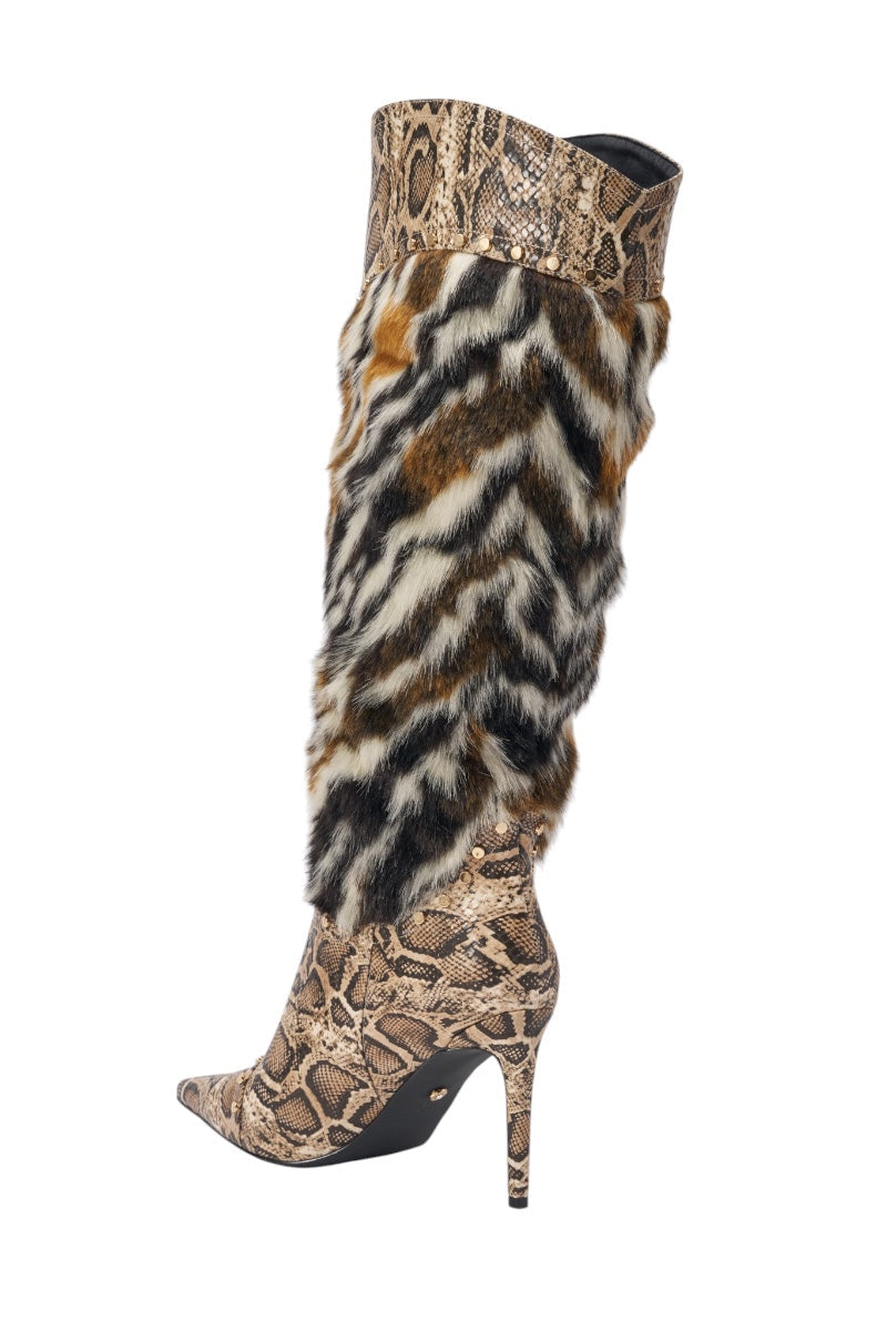 « Lierre » — Bottes à talon stiletto, Multicolore