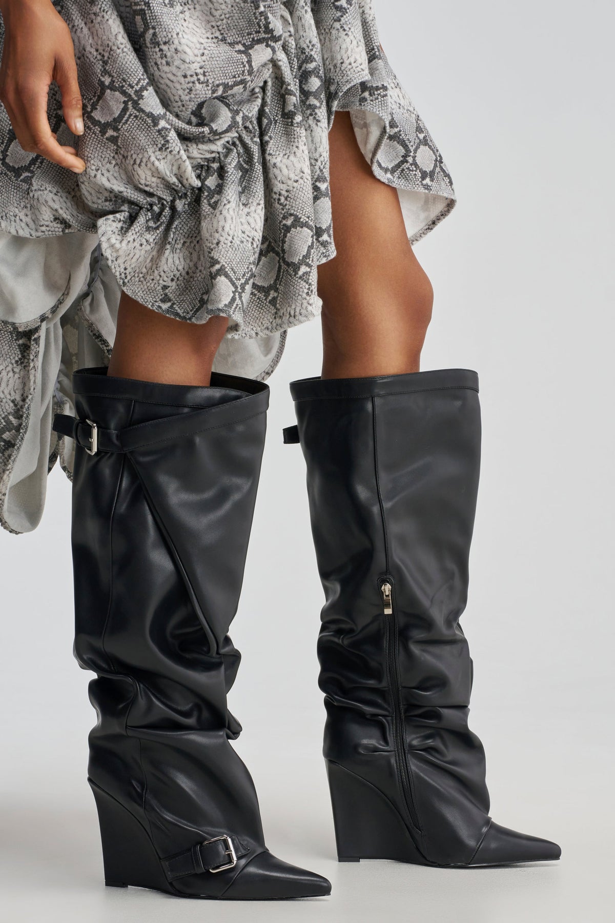 « Minuit » — Bottes compensées, Noir