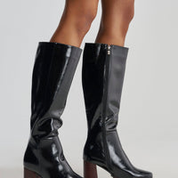 « Astra » — Bottes à talon bloc, Noir