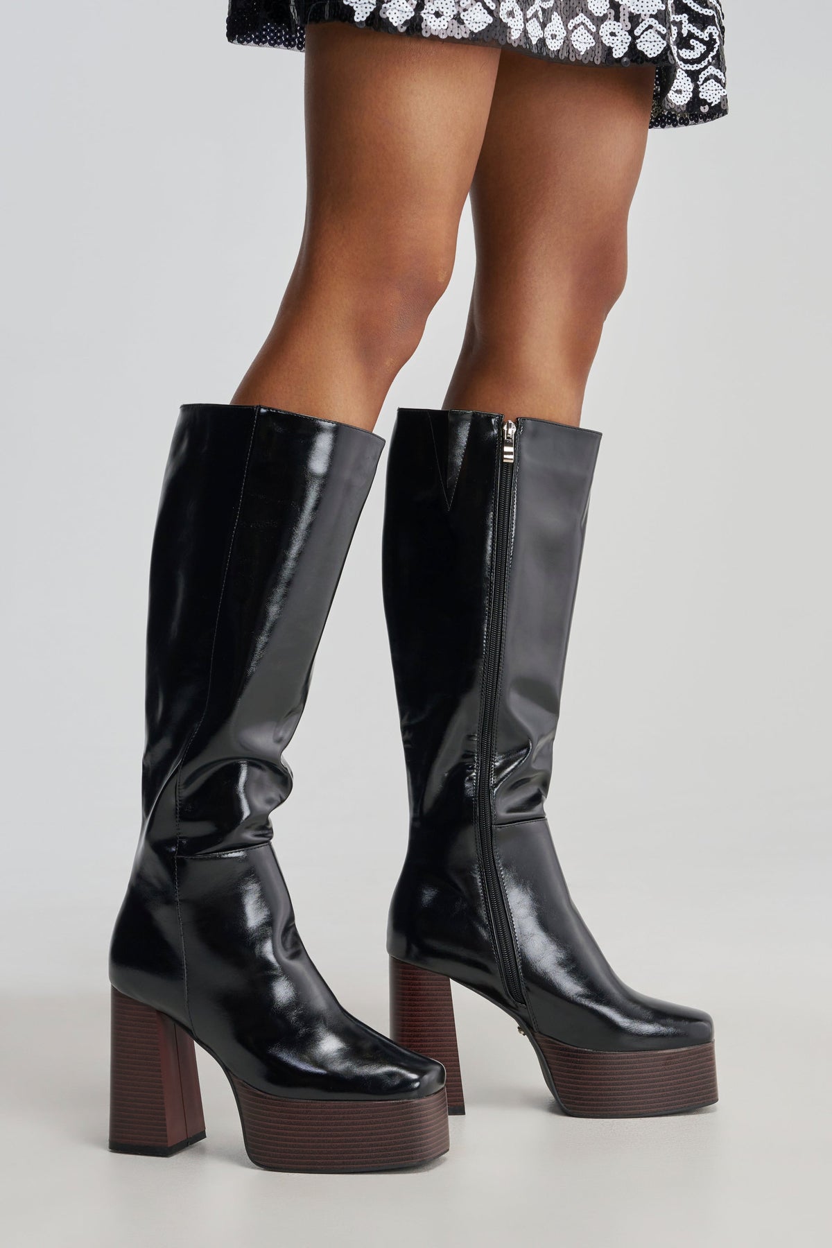 « Astra » — Bottes à talon bloc, Noir