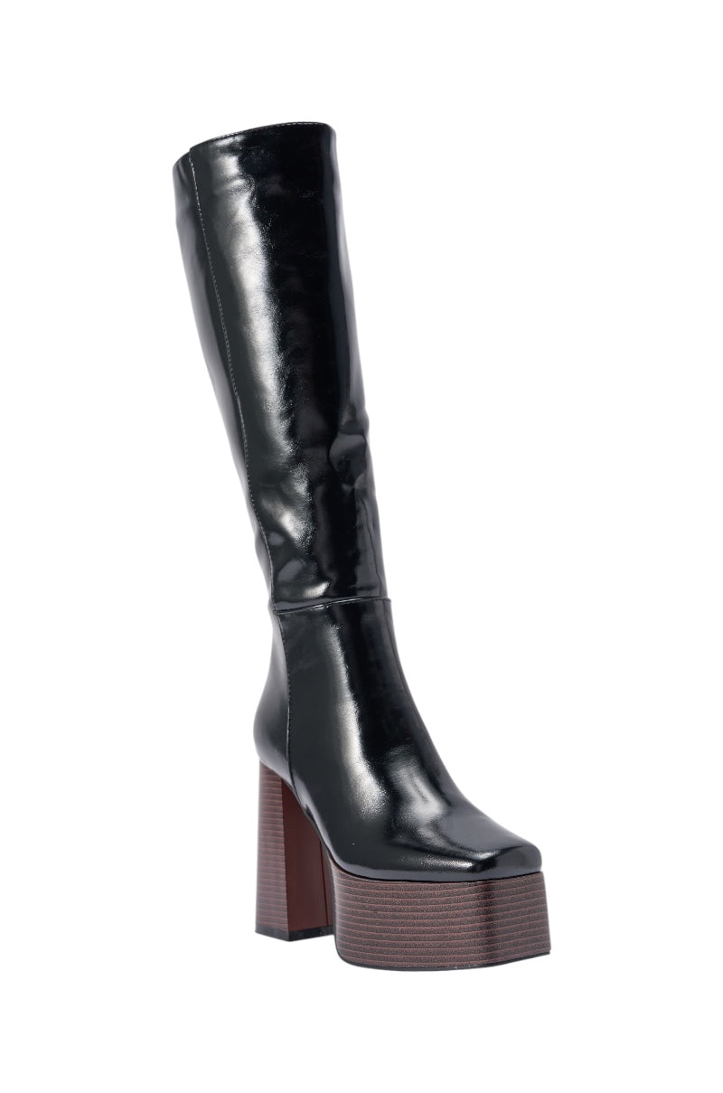 « Astra » — Bottes à talon bloc, Noir