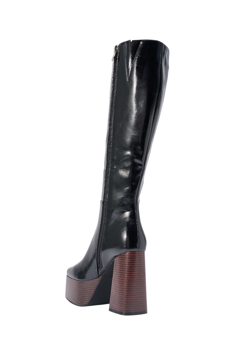 « Astra » — Bottes à talon bloc, Noir
