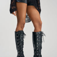 « Carmen » — Bottes à talon bloc, Noir