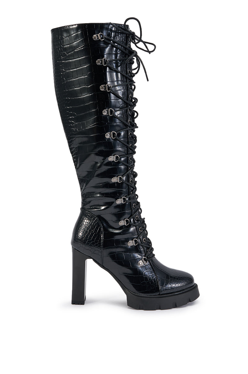 « Carmen » — Bottes à talon bloc, Noir