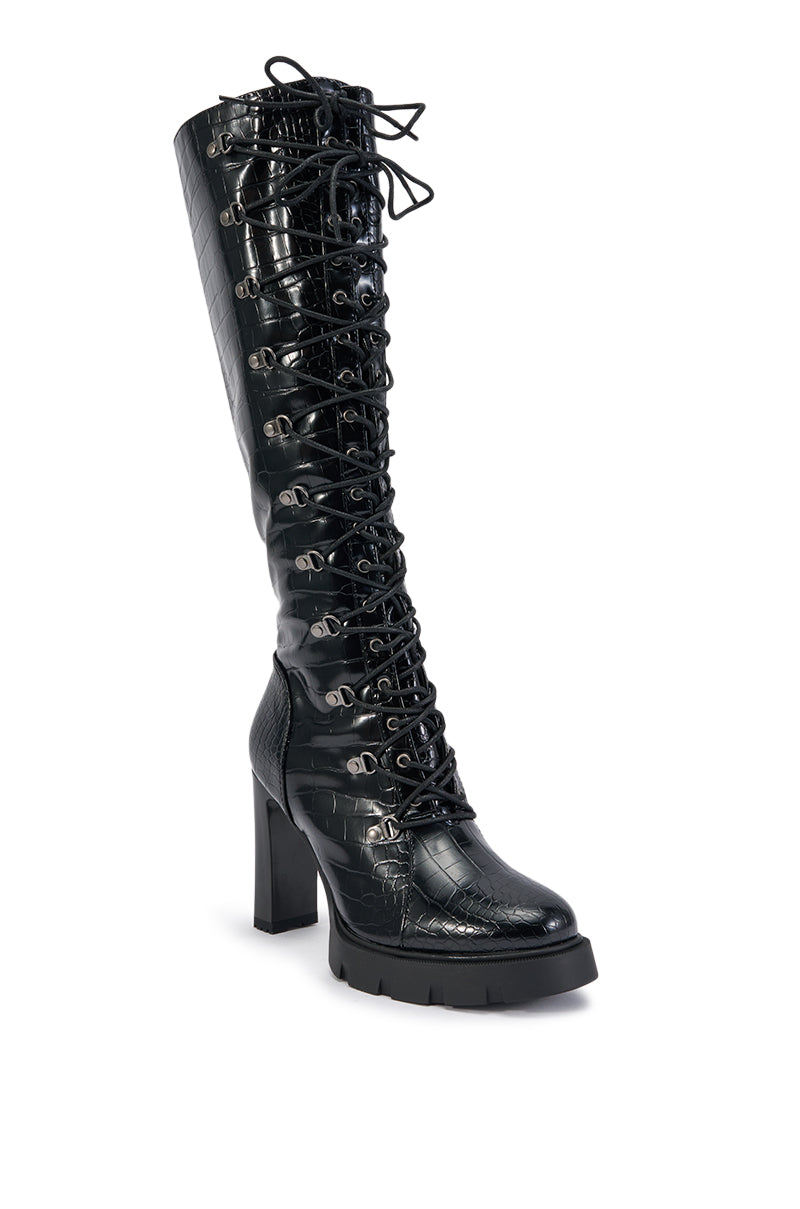 « Carmen » — Bottes à talon bloc, Noir