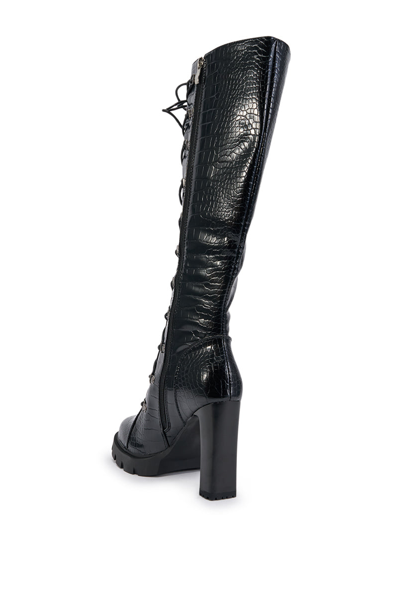 « Carmen » — Bottes à talon bloc, Noir