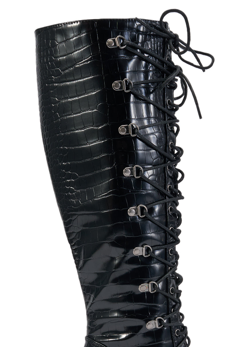 « Carmen » — Bottes à talon bloc, Noir