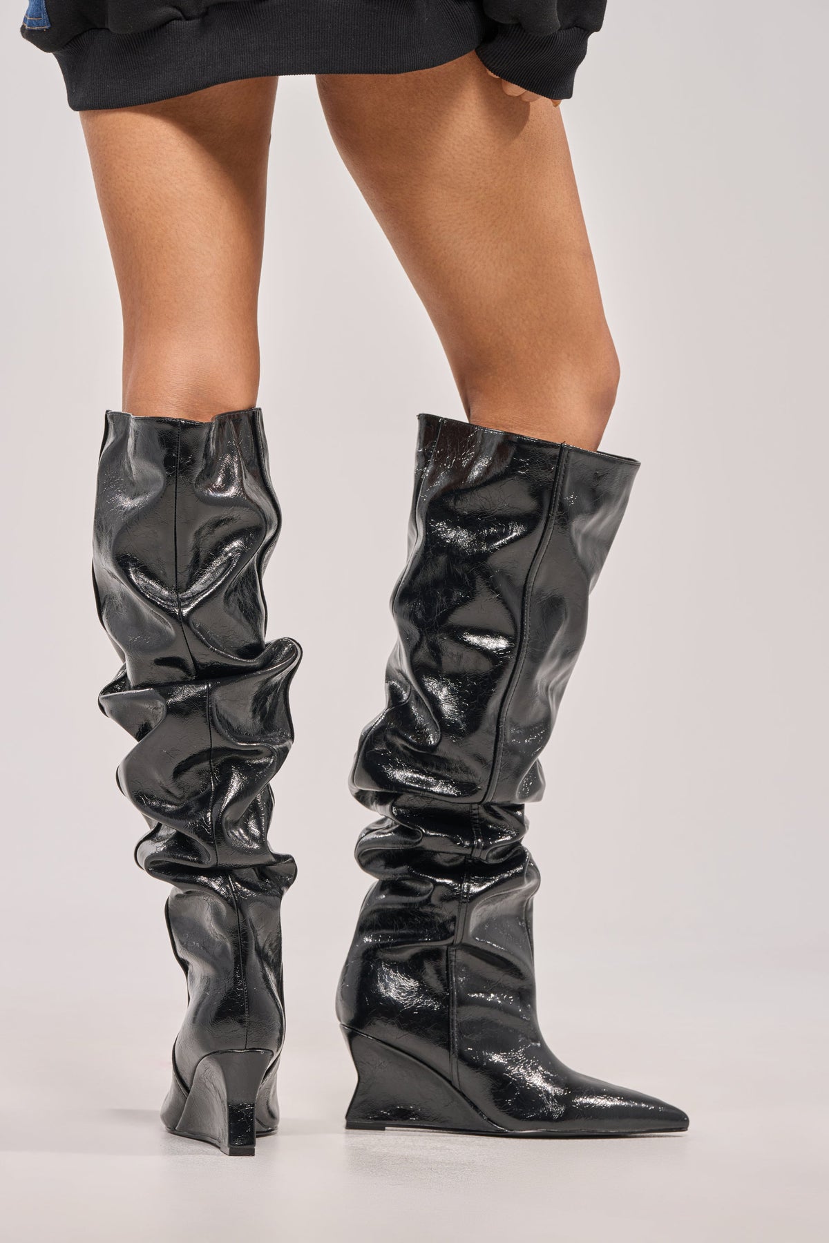 « Cognac » — Bottes compensées, Noir