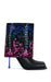 « Disco » — Bottines Stiletto à Strass, Noir Multicolore
