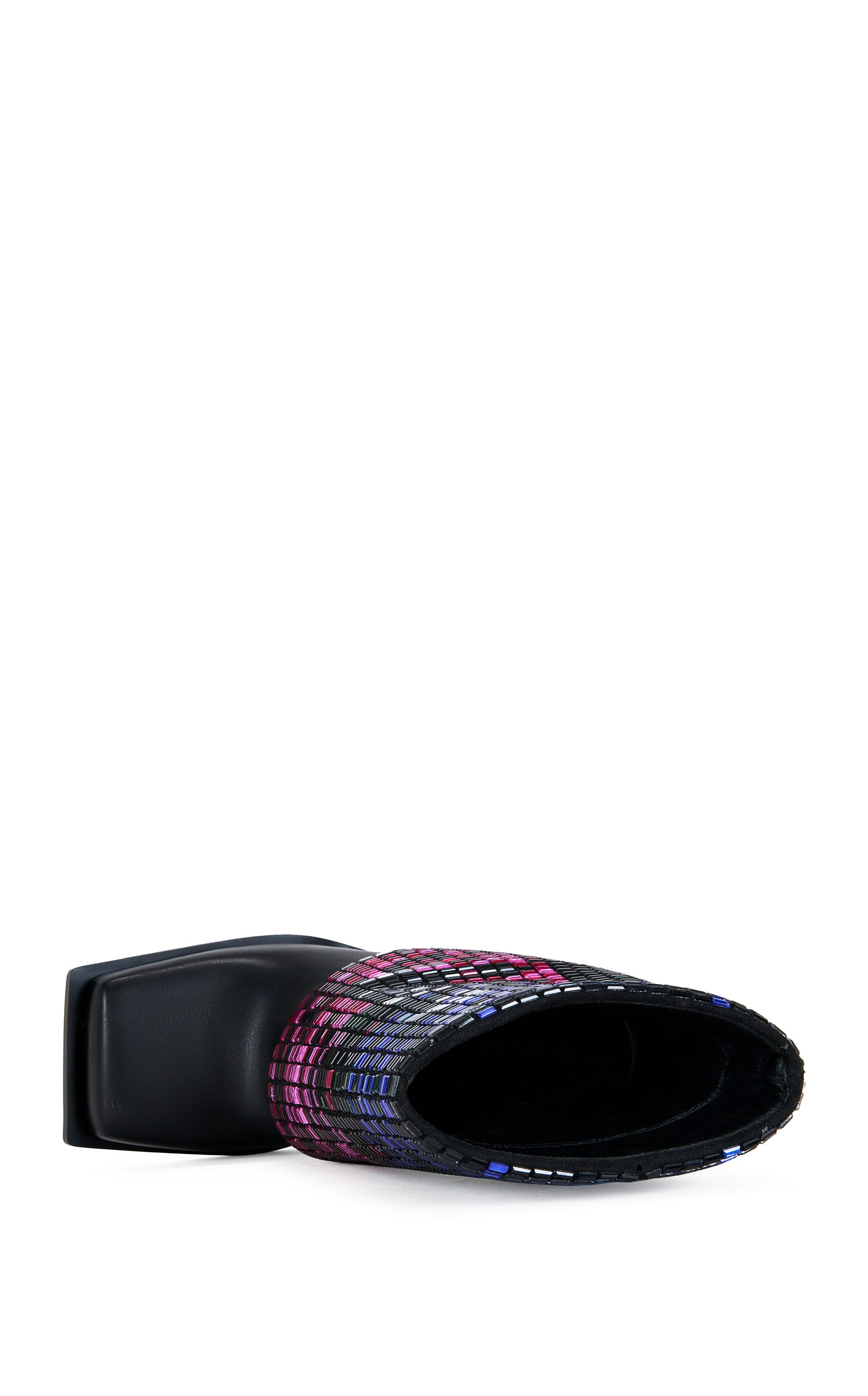 « Disco » — Bottines Stiletto à Strass, Noir Multicolore