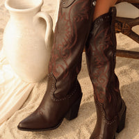 « Rodeo Terre » — Bottes Cow-boy, Marron
