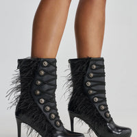 « Sculpture » — Bottines à talon stiletto, Noir
