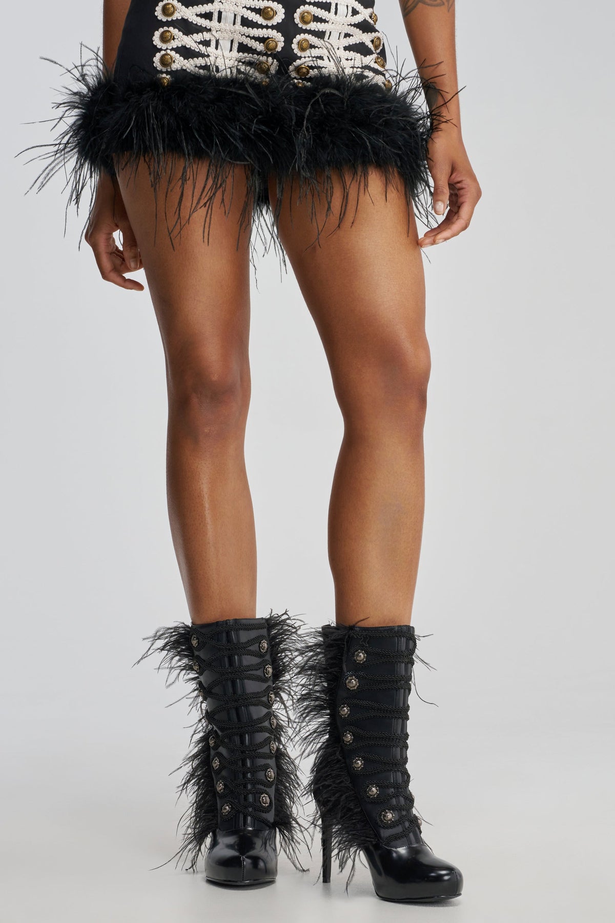« Sculpture » — Bottines à talon stiletto, Noir