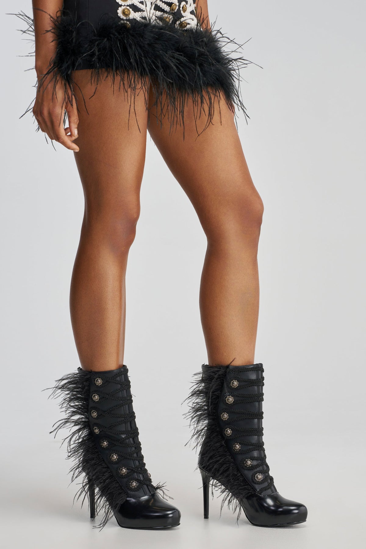 « Sculpture » — Bottines à talon stiletto, Noir