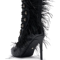 « Sculpture » — Bottines à talon stiletto, Noir