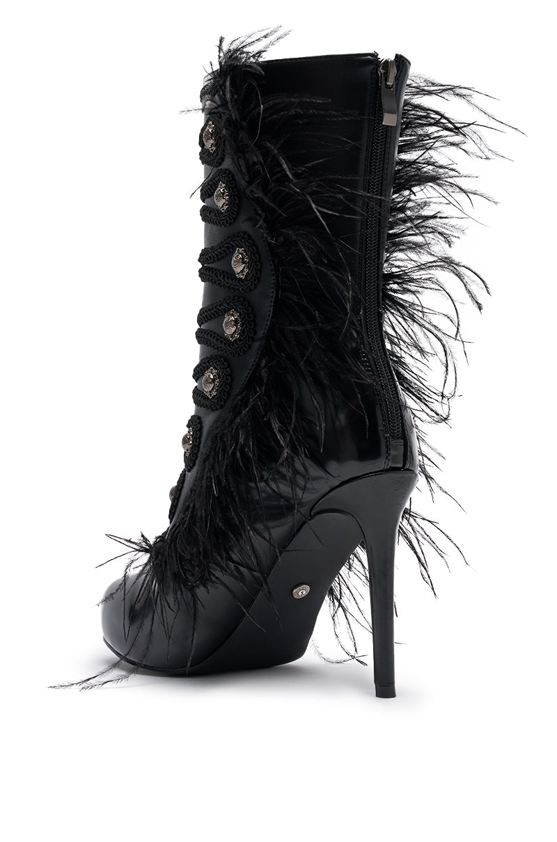 « Sculpture » — Bottines à talon stiletto, Noir