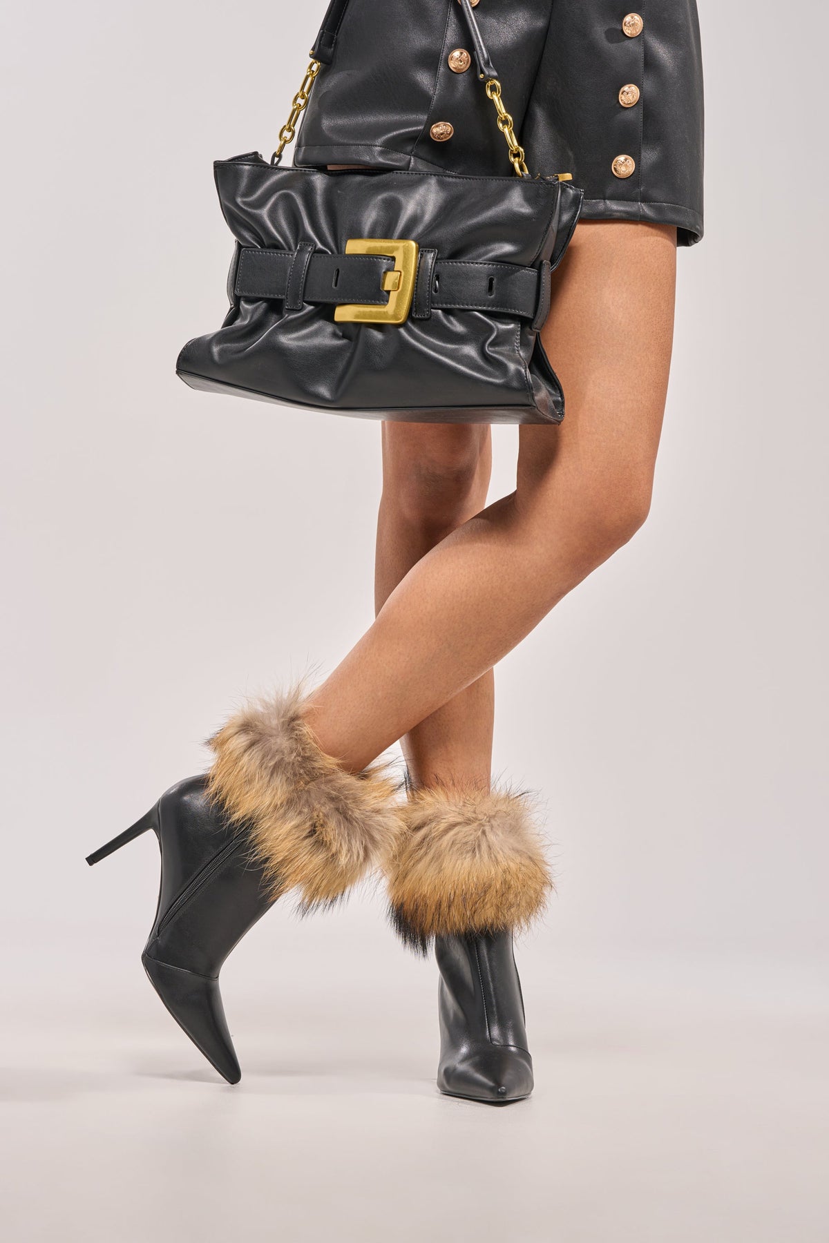 « Allure » — Bottines structurées, Noir