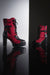 « Vénus » — Bottines à talon bloc, Bordeaux