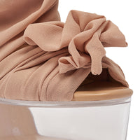 « Nymphe » sandales stiletto plateforme nude