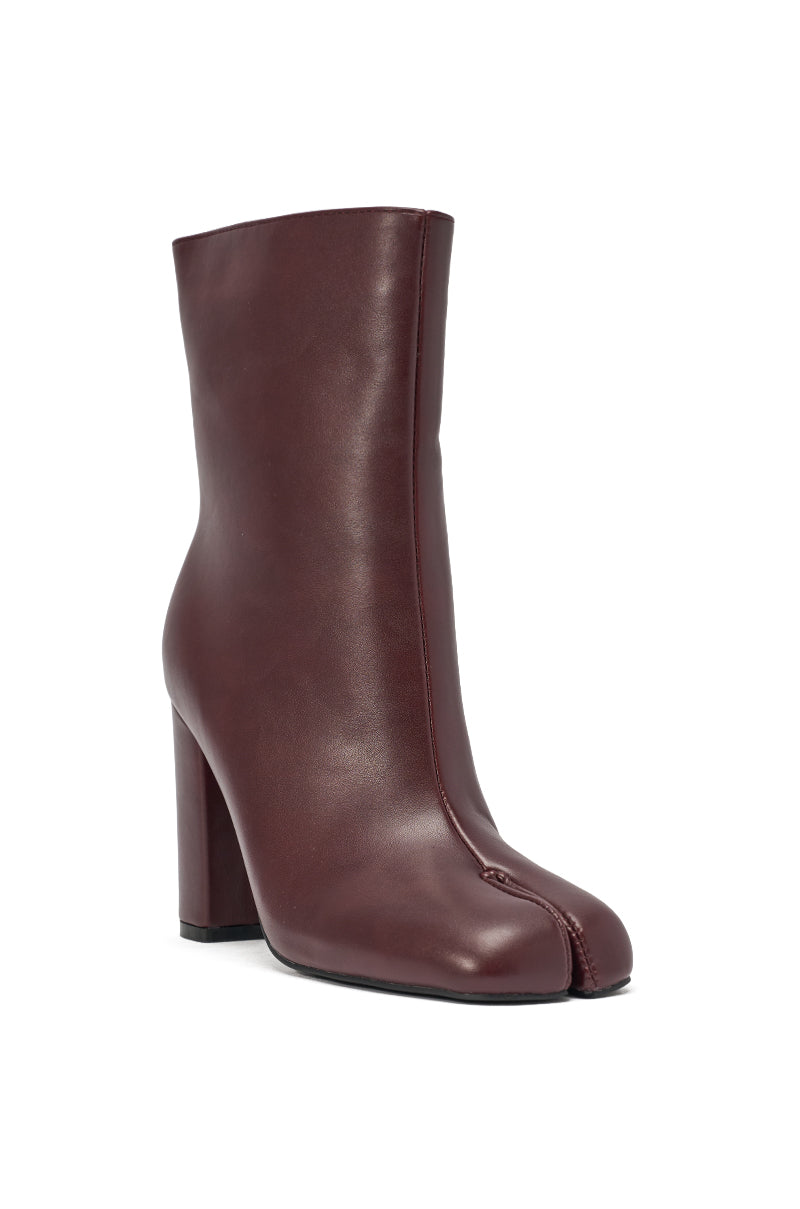 « Rubis » — Bottes à talon bloc, Bordeaux