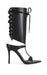 « Nocturne » — Sandales Stiletto à Laçage Haut, Noir