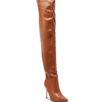 « Caramel » — Cuissardes à talon stiletto, Rouille