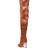 « Caramel » — Cuissardes à talon stiletto, Rouille