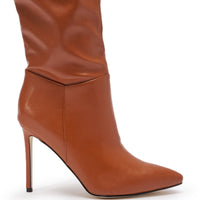 « Caramel » — Cuissardes à talon stiletto, Rouille