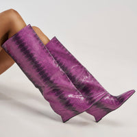« Horizon » — Bottes compensées, Violet