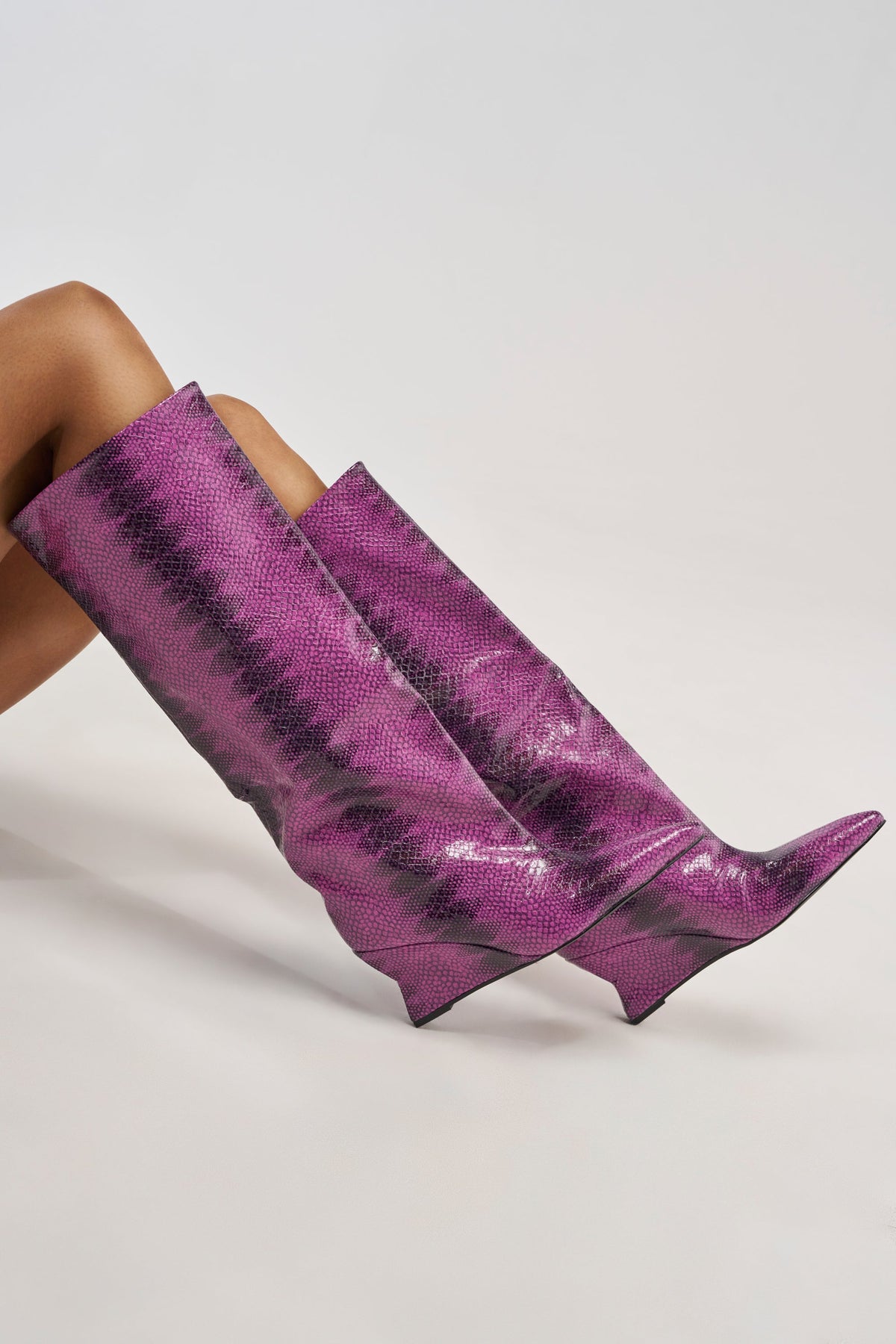 « Horizon » — Bottes compensées, Violet