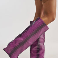 « Horizon » — Bottes compensées, Violet
